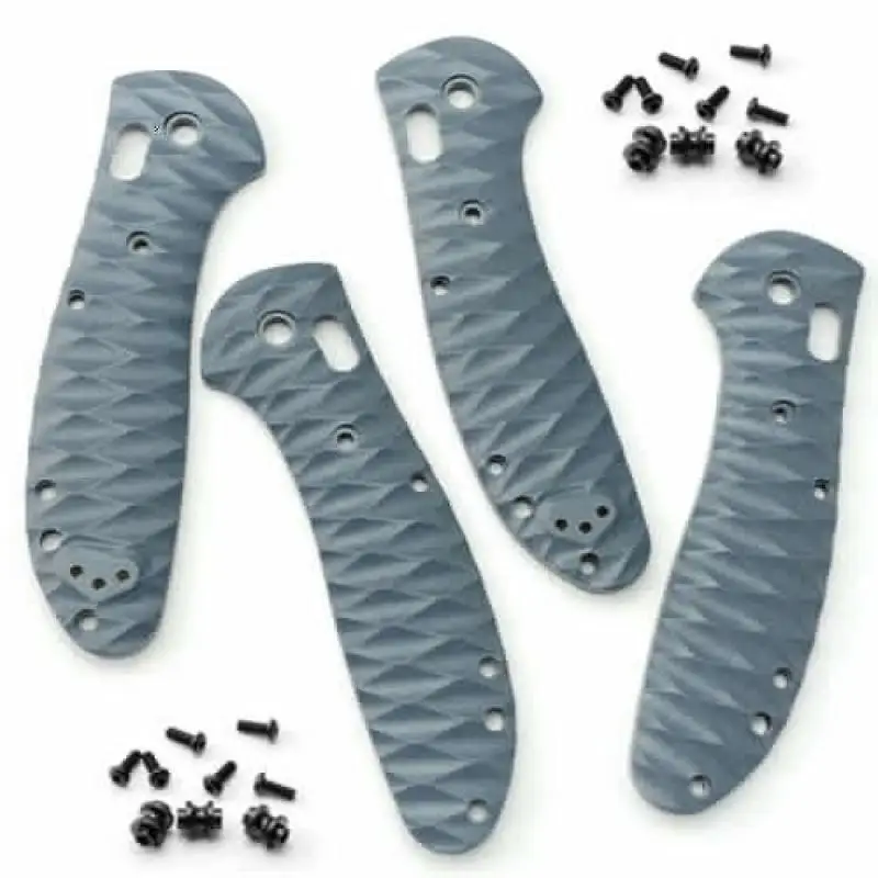 

1 Pair Grey Handle Patch G10 Scales for Benchmade Griptilian 551 Folding Knife