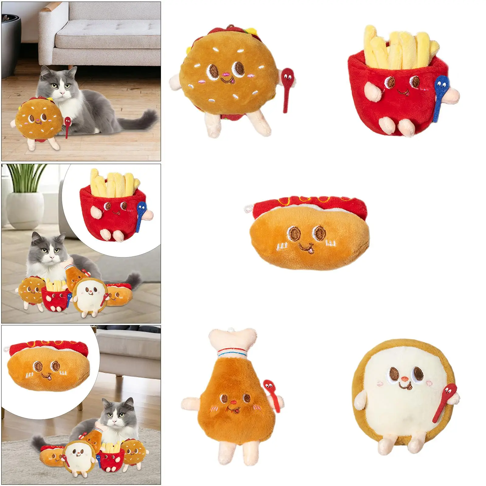 Gatto Catnip Toy Cartoon con Catnip Kitty Tooth Cleaning masticare gattino giocattolo