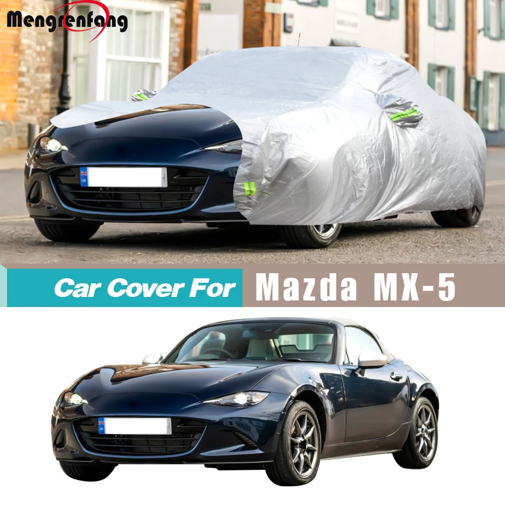 

Full Car Cover For Mazda MX-5 MX5 Miata Roadster 1989-2025 Sun Anti-UV Rain Snow Scratch Resistant Windproof Auto Cover