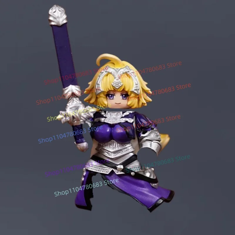 

MOC Building Blocks Mini Figure Anime Character Blonde Girl Armor Accessories Ornament Hobby Collection Toy Festival Gift