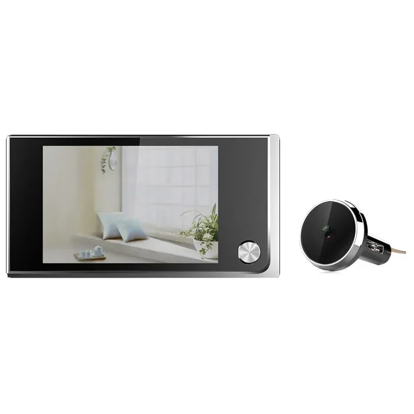 3.5 Inch LCD Colour Screen Digital Doorbell Electronic Peephole Door Camera Viewer 120 Degrees Cat's Eye Outdoor Doorbell