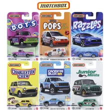 MATCHBOX 1/64 2025 Série Candy Asutin Mini Van Ford F150 SVT Ford Mustang Coupe Brinquedos de carro colecionáveis