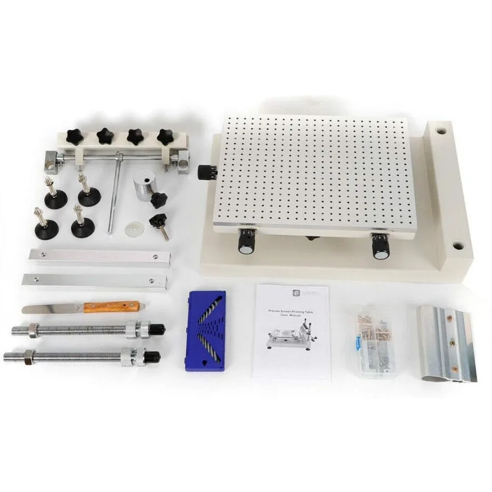 3040 Solder Paste Printer, Manual SMT PCB Stencil Printer,Adjustable Height, High Precision 11.8x15.7in Screen Printing Machine