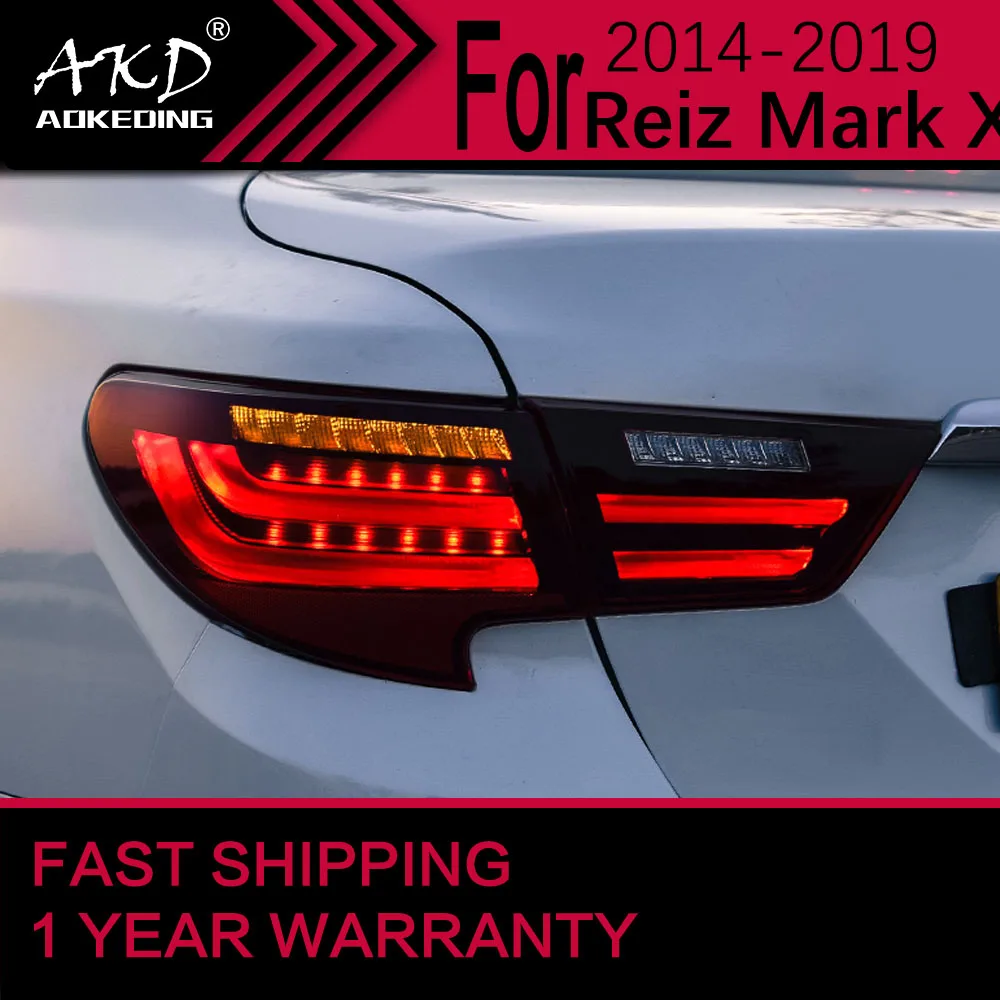 

Car Lights for Toyota Mark X Reiz LED Tail Light 2014-2019 Reiz Rear Stop Lamp Brake Signal DRL Reverse Automotive Accessories