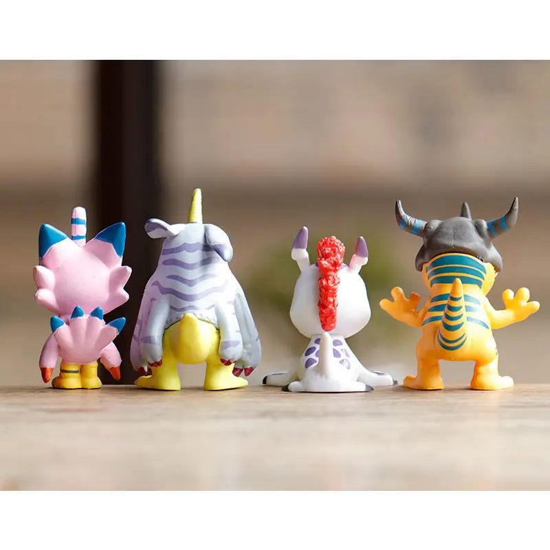 9pcs/Set Digimon Adventure Tailmon Gomamon Patamon Gabumon Tentomon Palmon Piyomon Agumon Anime Model Toy Doll Gifts