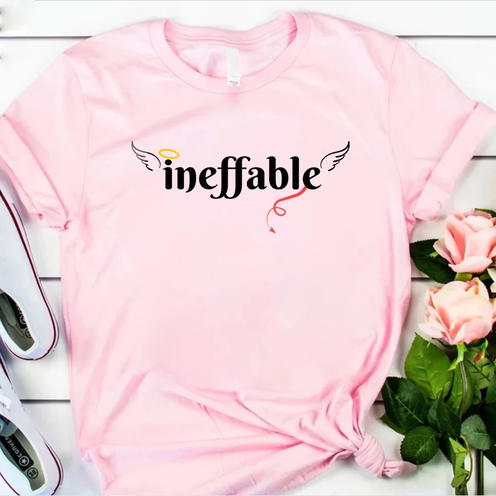 Good Omens Ineffable T-Shirt Aesthetic A.Z. Fell and Co Shirts Ineffable Graphic T Shirts Bookish Tee Unisex Short Sleeves Tops