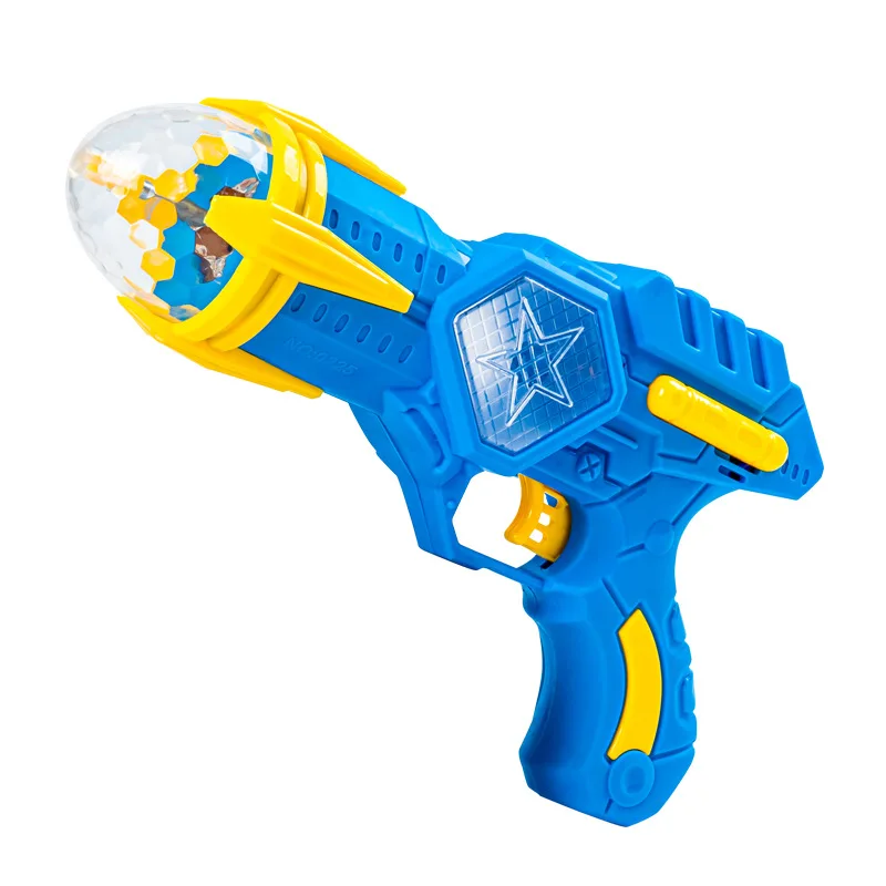 Pistola de Brinquedo com Projeção de Luz e Som, Brinquedo Educacional Legal para Crianças com 7 Cores, Presente