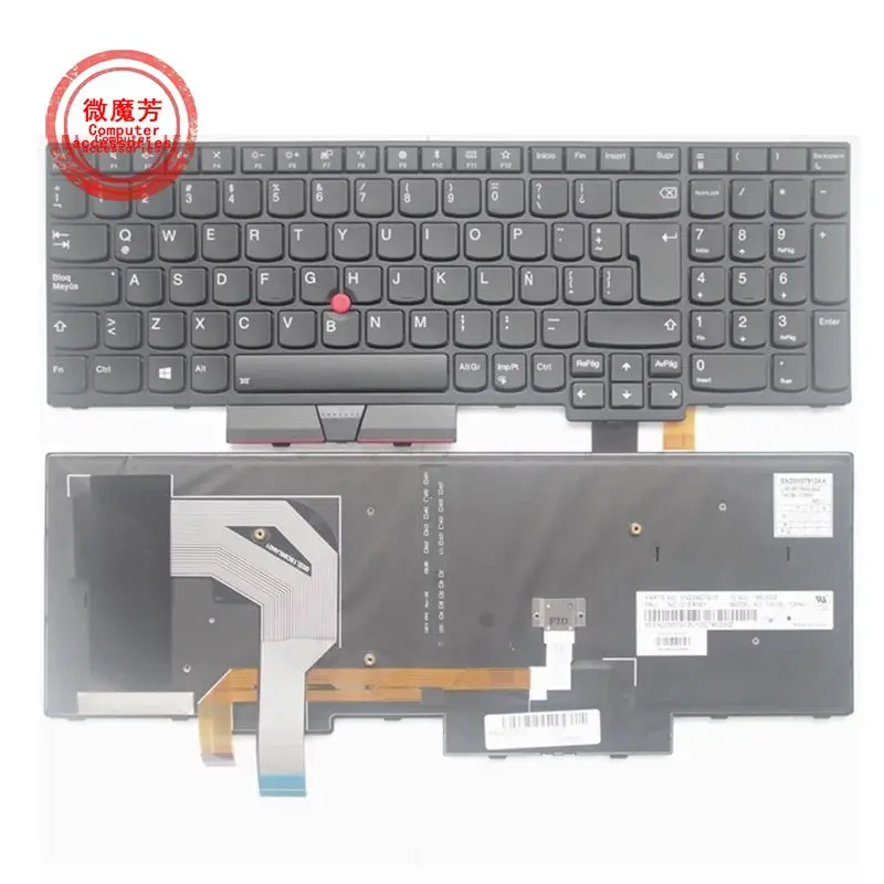 Nowa klawiatura w języku angielskim dla Lenovo Thinkpad T570 T580 P51S P52S Teclado 01ER582 01ER541 SN20M07934 — zdjęcie produktu 4