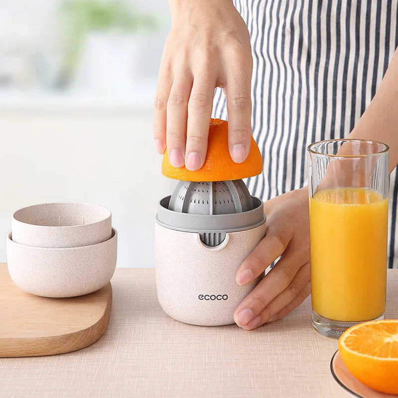 

Hand Fruit Juicer Citrus Orange Squeezer Lid Rotation Press Anti-Slip Reamer for Lemon Lime Grapefruit Capacity Machine