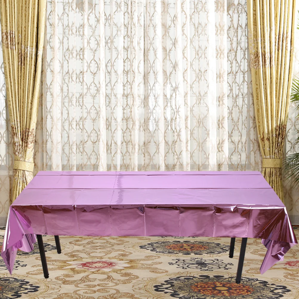 

Rose Gold Tablecloth Glossy Glitter Aluminum Foil Birthday Christmas Decor Banquet Party Cloth Home Outdoor Hotel Wedding