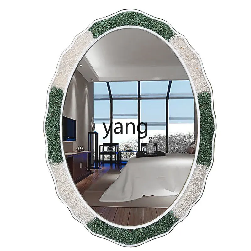 LTT new Chinese style oval wall-mounted toilet toilet bathroom mirror