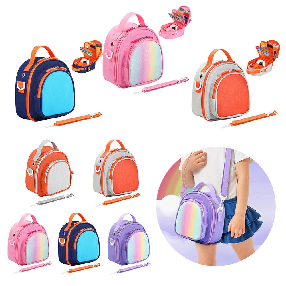 Carrying Case for Yoto Mini (2024 Edition) Protective Case Card Holder Hold Up To 30 Cards with Shoulder Strap for Audio Player