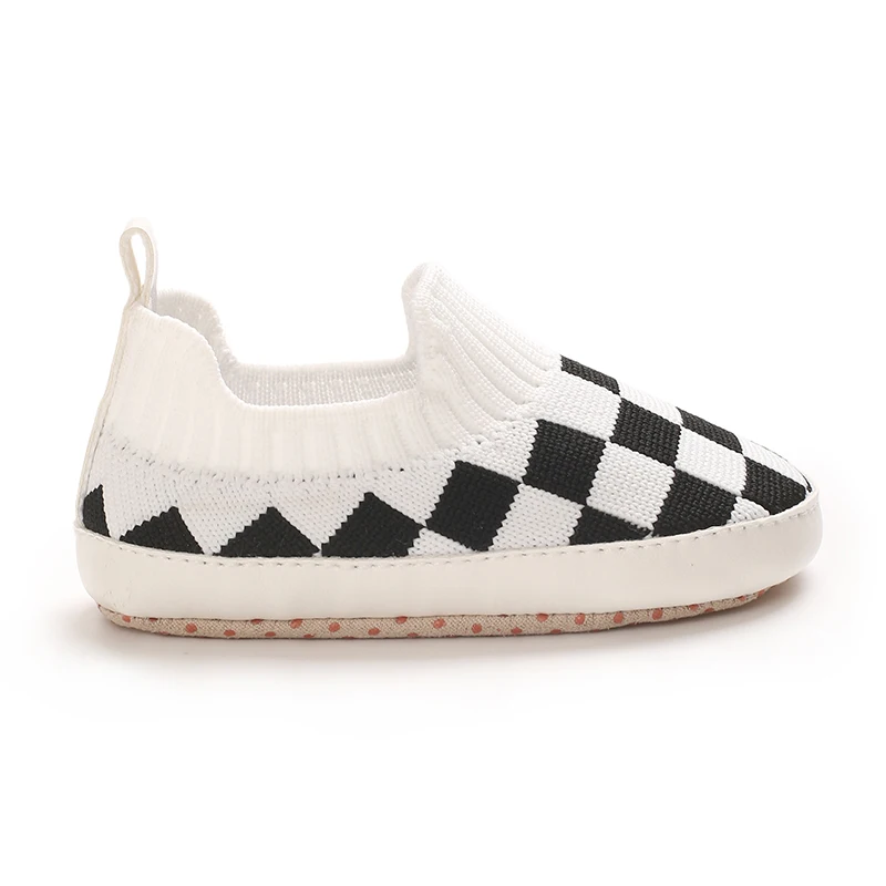 Klassische karierte Sportschuhe für Kleinkinder, Jungenschuhe für Mädchen, atmungsaktive Mesh-Baumwollsohle, lässig, Sport, 0–18 Monate, Baby Walk – Detail 8