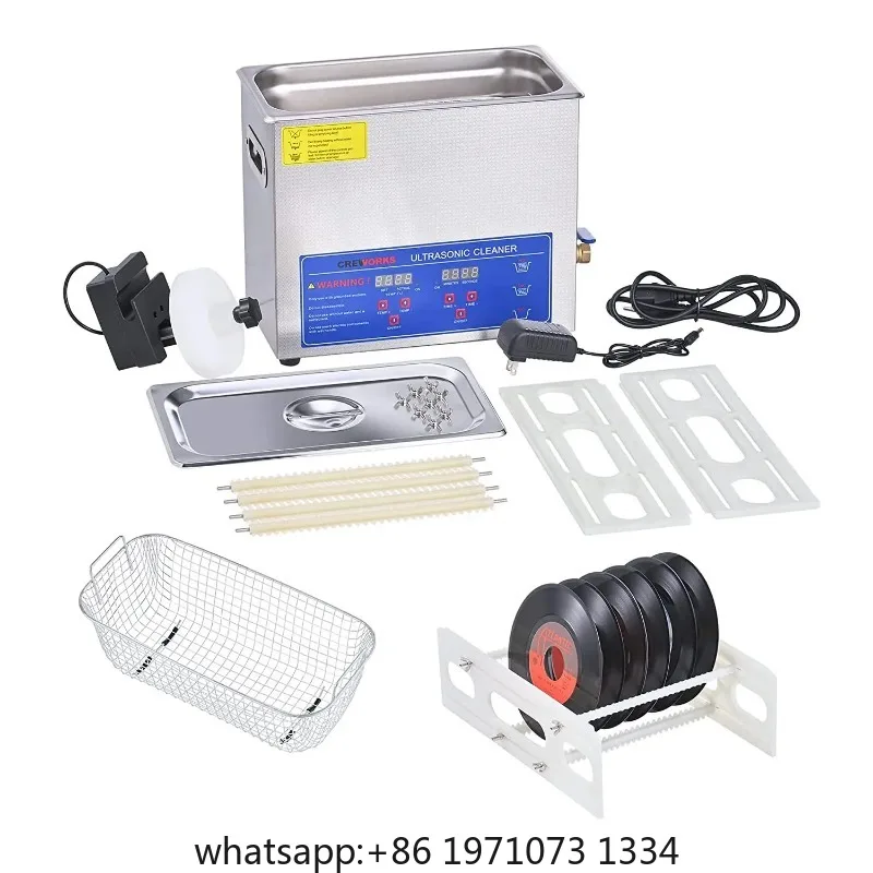 6.5L Ultrasonic Cleaner Machine 40KHz High Power, 300W, Auto Degassing, Rust Removal