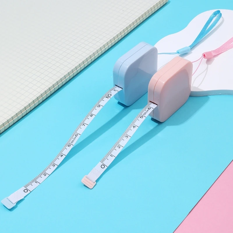 Mini Soft Ruler Body Fat Weight Loss Measuring Ruler Sewing Tailor Tape Measure Retractable Meter Sewing Measuring Tape