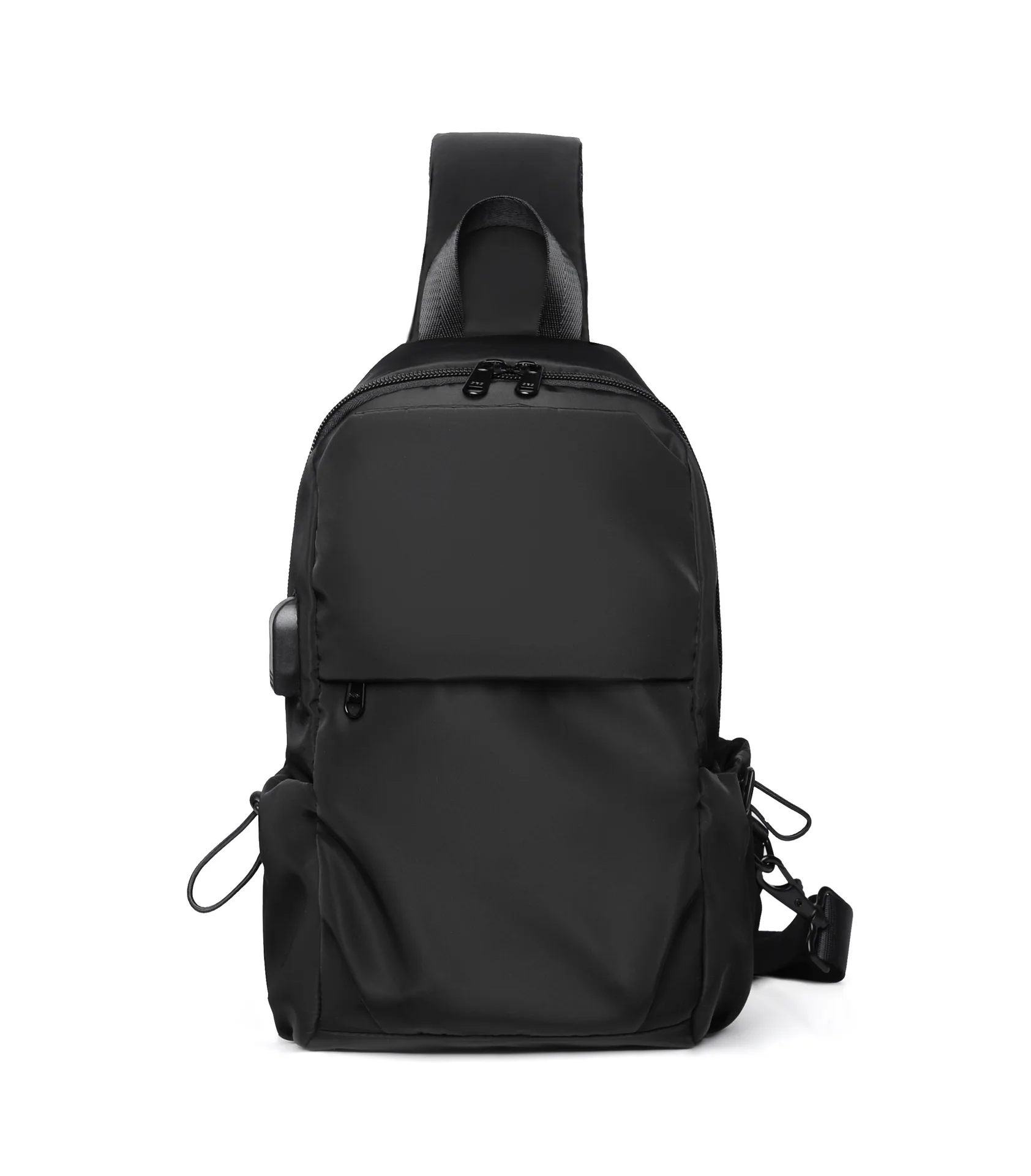 

Crossbody chest bag men and women with simple leisure waterproof nylon shoulder bag