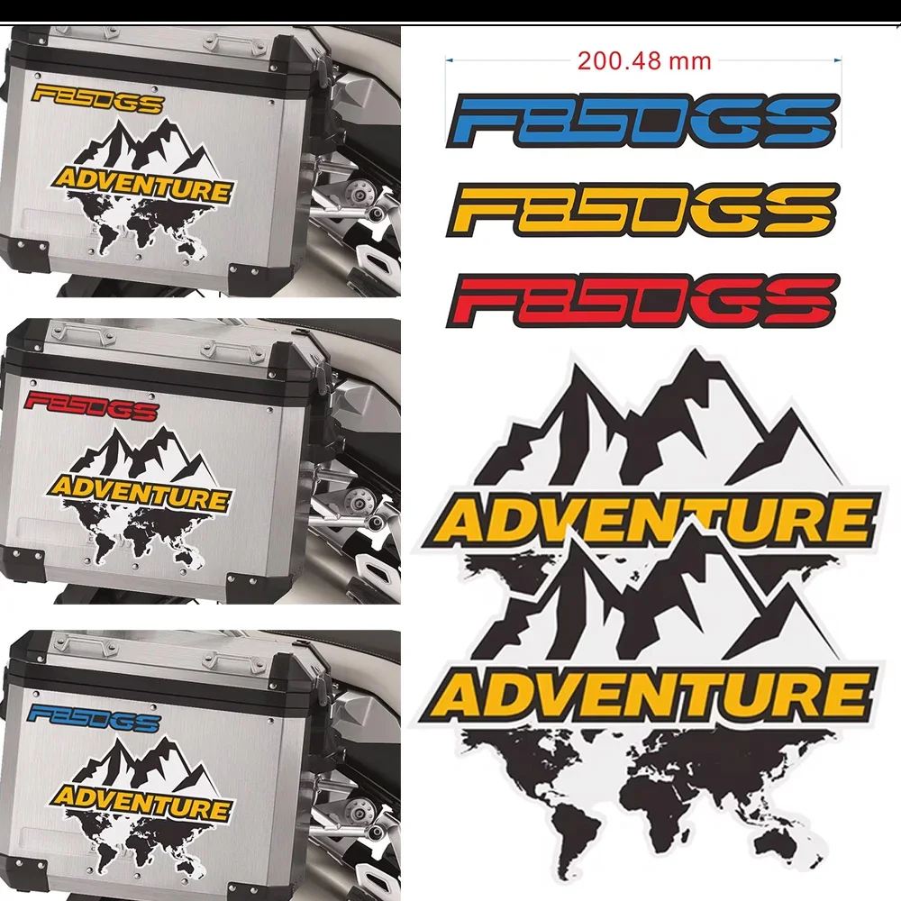 

Motorcycle Stickers For BMW F850GS F850 GS Decal 850 Top Side Tail Panniers Box Case Luggage Aluminium Adventure