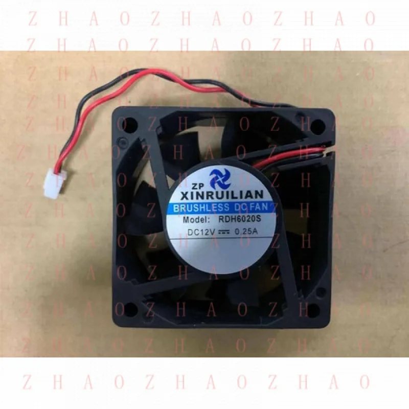 

Вентилятор охлаждения L+ 1 шт. для бесщеточного вентилятора постоянного тока RDH6020S 12V 0.25A 60*60*20MM, 2-проводной, 6 см