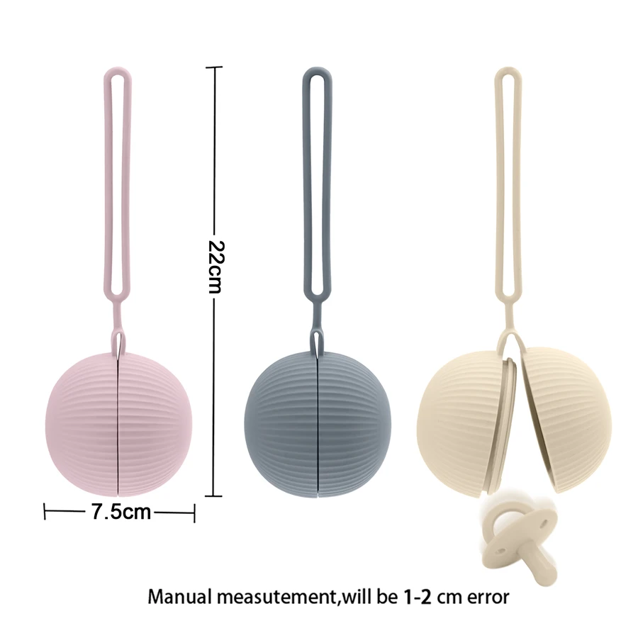 1PCS Ball Baby Silicone Nipple Holder Container Box Keep Pacifier Case Pacifiers And Accessories Storage Box Teat Attachment