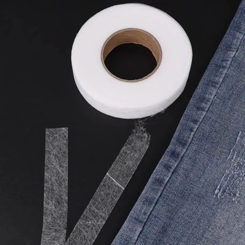Selbstklebendes Hosenbündchenband zum Aufbügeln, zum Verkürzen von Jeans und Kleidung, für Hüte und Kleidung, Heißschmelz-Doppelseitiges Klebeband, Nähwerkzeug – Detail 12
