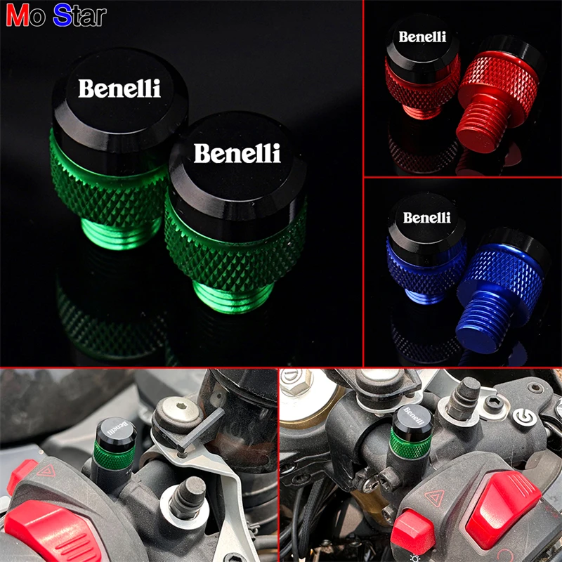 

Benelli CNC Mirror Hole Plugs Screws Bolt Motorcycle Accessories For BENELLI TRK 502 Leoncino 500 250 TNT 125 300 600 502c 702S