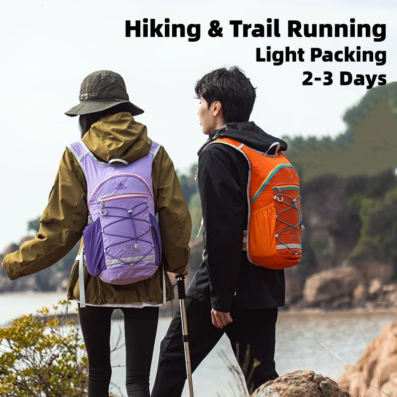 Lightweight Hiking Backpack for Men And Women Large Capacity Outdoor Mountaineering Sports Backpack Durable Nylon Casual Backpac