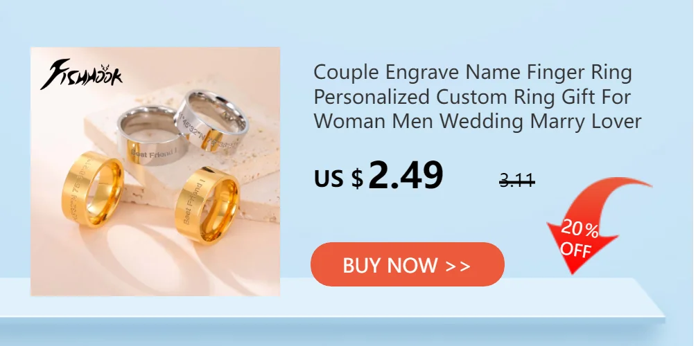 Personalized Wedding Bands Finger Ring For Woman Men Engrave Name Custom Matching Couple Ring Stainless Steel Gold Color Jewelry