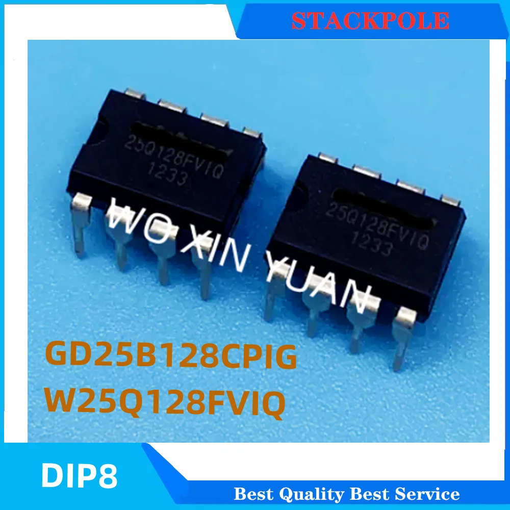 

5pcs/lot W25Q128FVIQ W25Q128 25Q128FVIQ DIP8 GD25B128CPIG GD25B128 25B128 in stock