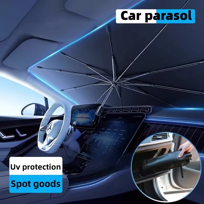 

Автомобильный передний солнцезащитный Зонт CarFriend, Солнцезащитный зонт для автомобиля, летнее интерьерное покрытие, защита ветрового стекла, аксессуары, автомобильное затенение