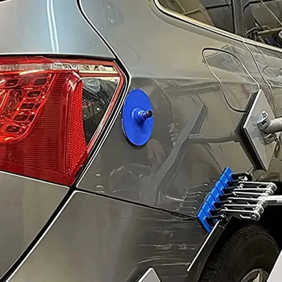 Pkwks nova ferramenta de reparo de amassados de carro kit extrator de amassados de carro resistente corpo removedor de amassados cola puxando abas azul puxar ferramentas