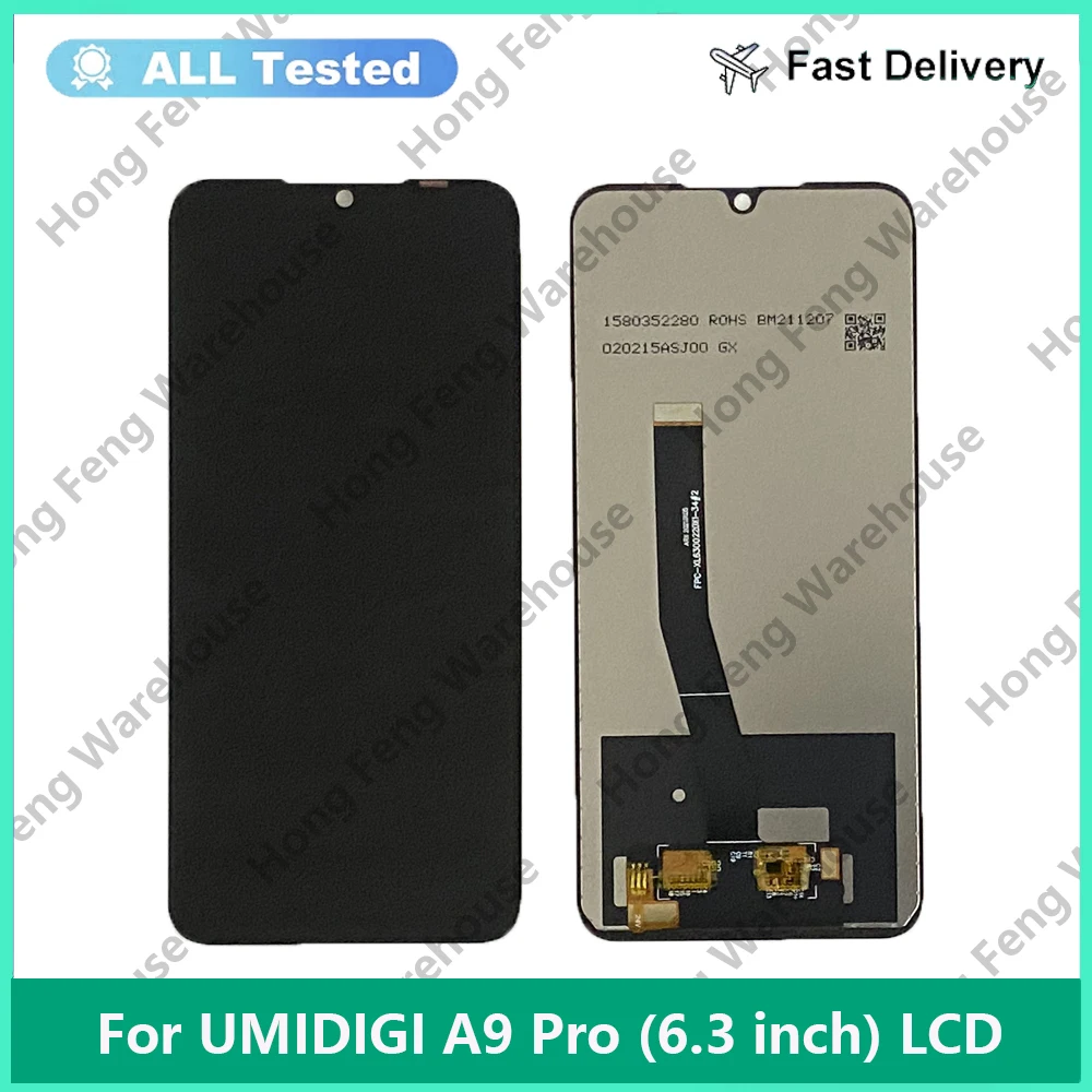 100% Original Tested For UMIDIGI A9PRO A9 Pro LCD Display Touch Screen Glass Panel Assembly For UMIDIGI A9 Pro LCD Display