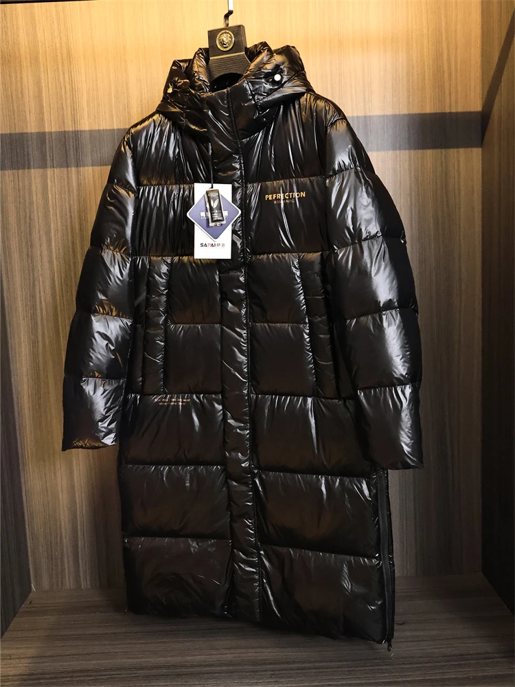 

Северная мужская длинная 90-пуховая теплая зимняя шапка-пуховик Ultra-Thi Faionable Urban Sle молодежная верхняя одежда в комплекте