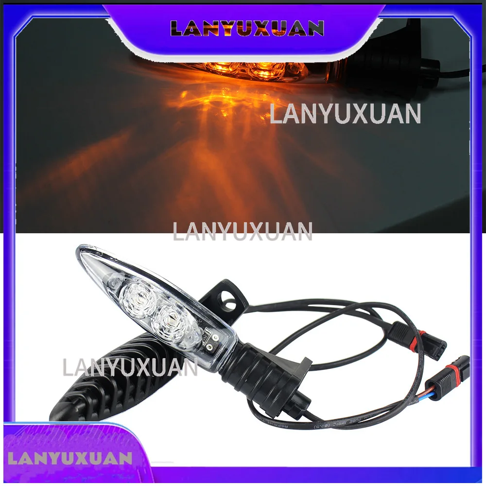 2026 LED Front Turn Signal for R1200GS F800 F650GS Waterbird Motorcycle Compatible Universal Fit 12V Waterproof Amber Lens