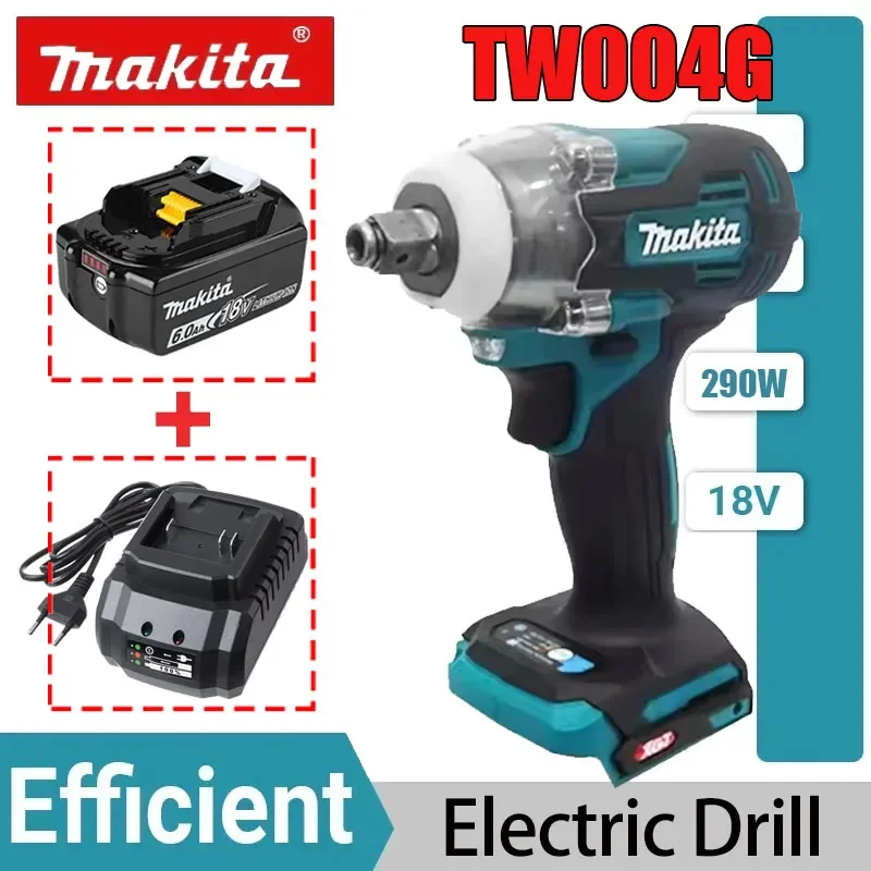 

Аккумуляторная электрическая отвертка Makita TW004G, 630 Нм, бесщеточная, с зарядным устройством