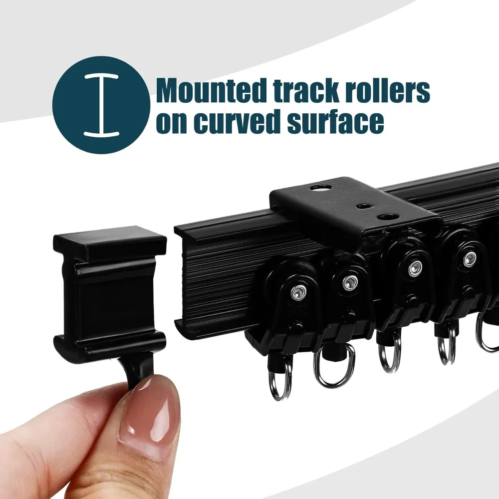 Flexible Bendable Ceiling Curtain Track - 10m/32.8ft for Bunk Beds, Bay Windows, and Room Dividers