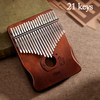 21 Keys Kalimba Thumb Piano High Quality Mahogany Wood Portable Finger Piano Musical Instruments Creative Gift Music Box