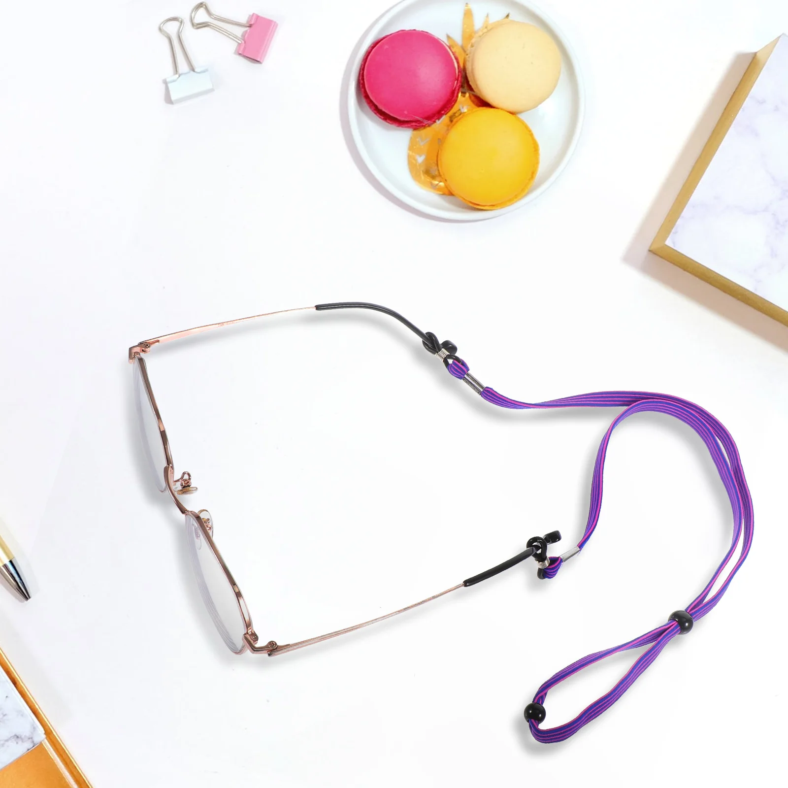 4 Pcs Glasses Chain for Women Eyeglass Chains Elastic Exercise Cord Reusable Rope Fixing Child