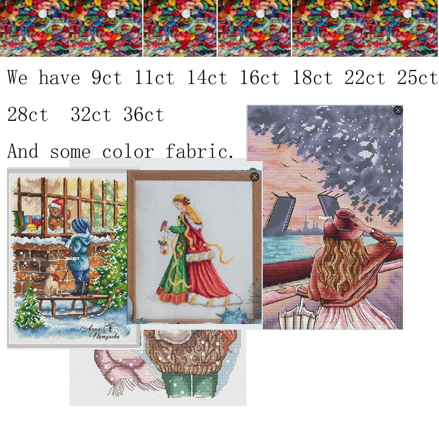 

Cross Stitch Kit DIY Set - Christmas Angel and Bird 32-35 Decoration Cross Stitch Set New Crafts Handmade Embroidery