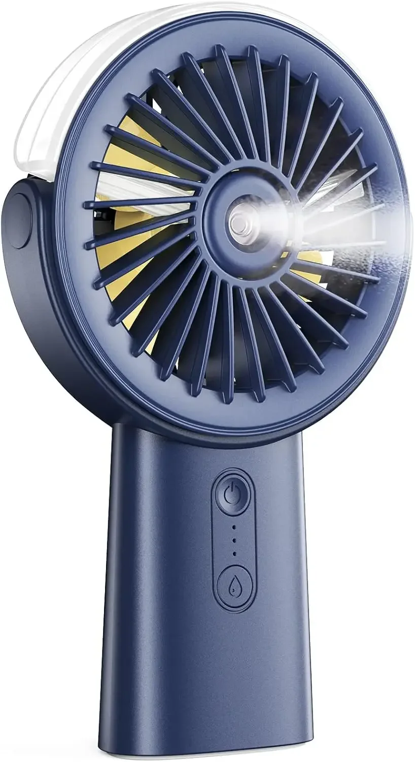 

Handheld Misting Fan Portable, Small Personal Hand Held Rechargeable Mist Fan Water Spray, 4000mAh Battery Operated Hand Mister