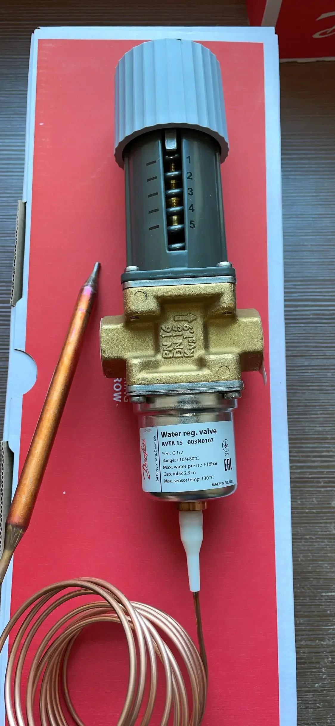 Danfoss 003n4162 003n0109 003n1482 003n0108 003n0107 Temperature control water valve