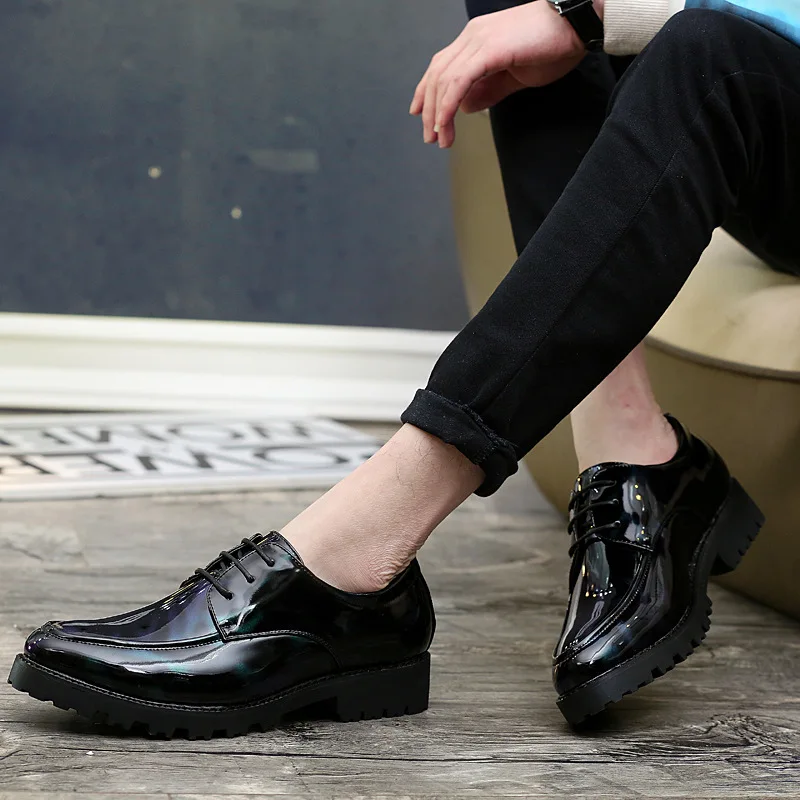 Party Shoes Men Formal Coiffeur Slip Dress Patent Leather Shoes Men 2026 Slip Dress Designer Shoes Men Classic Italian Dress