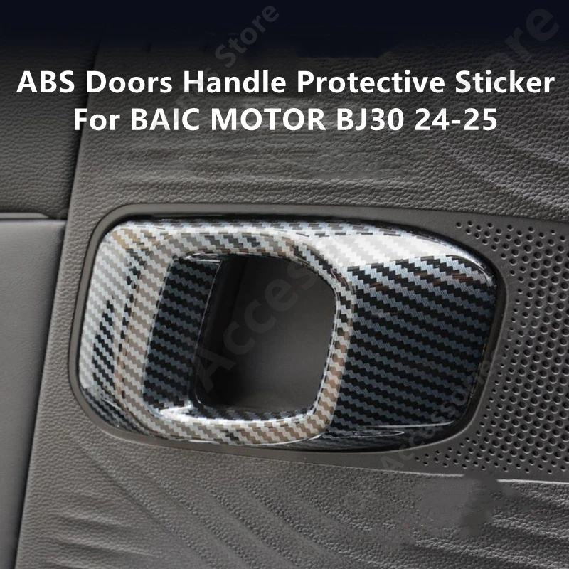 

For BAIC MOTOR BJ30 24-25 ABS Doors Handle Protective Sticker,Car Interior Decoration Modification Protection Accessories Refit