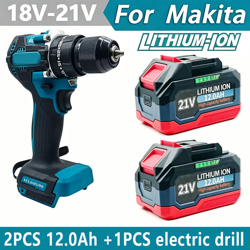 18V-21V High Performance Rechargeable Lithium Battery For Makita 18V Battery Cordless Electric Power Tools DDF487 BL1860