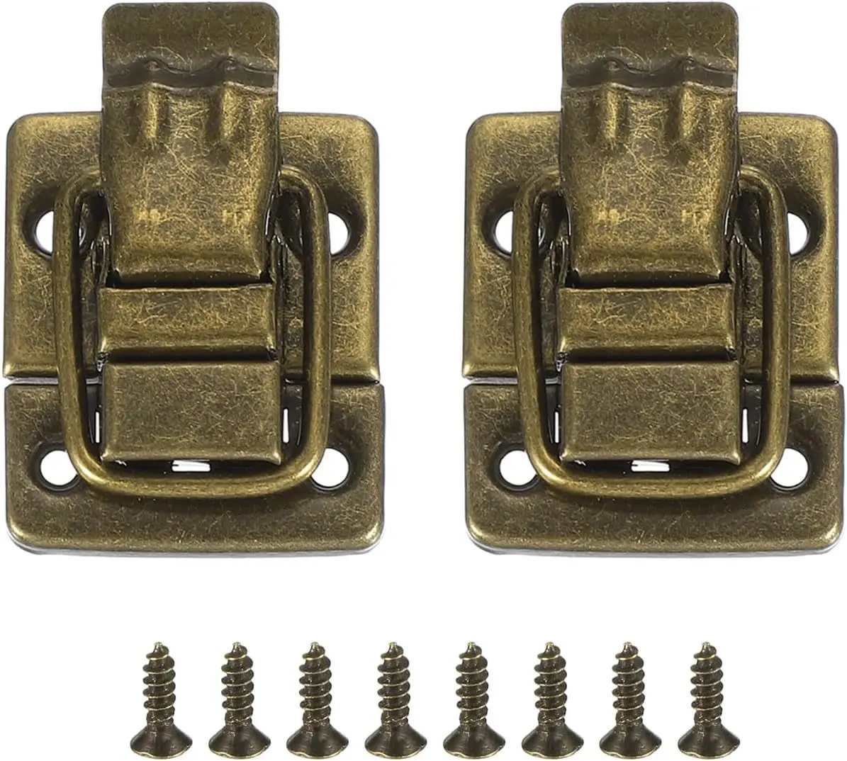 

2 шт., тумблерная защелка для коробок, фурнитура, железная металлическая застежка, замок, винтажный стиль, шкаф для ювелирных изделий, шкаф, сундук, защелка для ящика для хранения