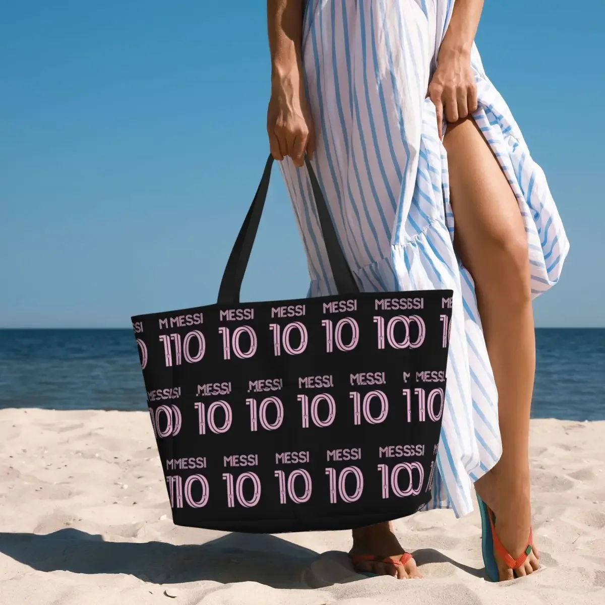 Inter Miami Messi, Messi Inter Miami Jersey Beach Tote Bag Sport Gym Yoga Duffle Large Tote Bag Women Travel Bag Fitness bag