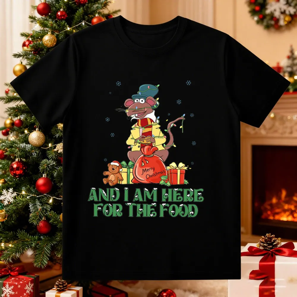 الدمى المتحركة عيد الميلاد كارول القطن قميص جونزو و ريزو أضواء عيد الميلاد عيد الميلاد زوجين قمصان عيد الميلاد الأسرة مطابقة تي شيرت