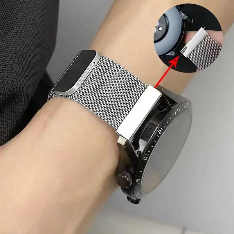 Миланский ремешок 22 мм для Amazfit Balance 46 мм, магнитный сменный браслет для Amazfit GTR 47 мм 4/3 Pro, аксессуары для браслетов