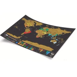 Top Detailed Global Scratch Maps with all National Flag Travel Scratch Off Maps Poster for Home Decor Deluxe Gifts for Travelers