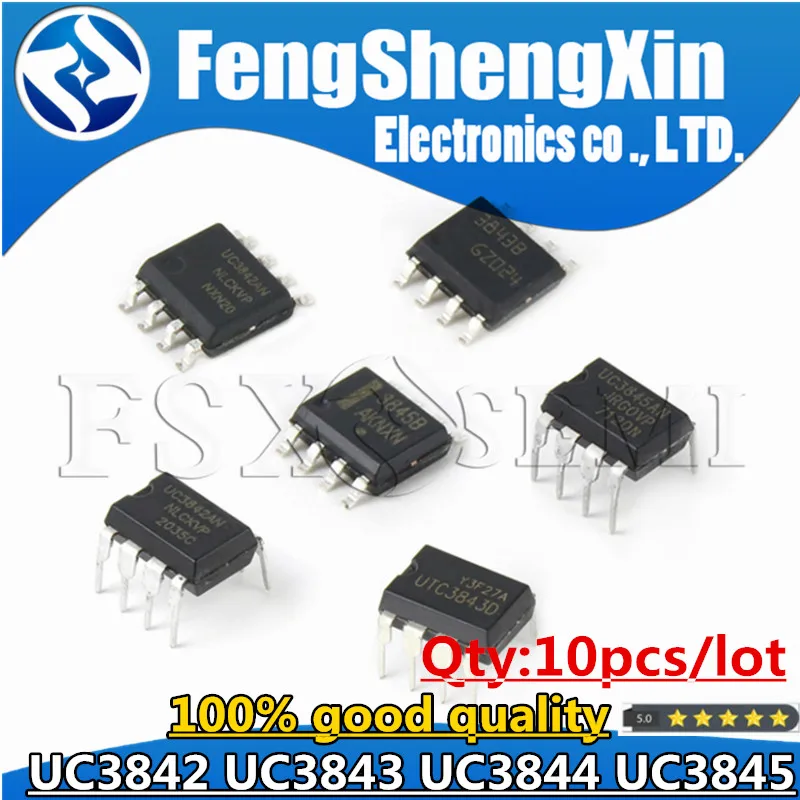 10pcs UC3845 SOP8 UC3845B SOP-8 UC3845A 3845B 3845A ST3845B UC3842 UC3843 UC3844 UC3842A UC3843A UC3844A UC3842B UC3843B DIP-8