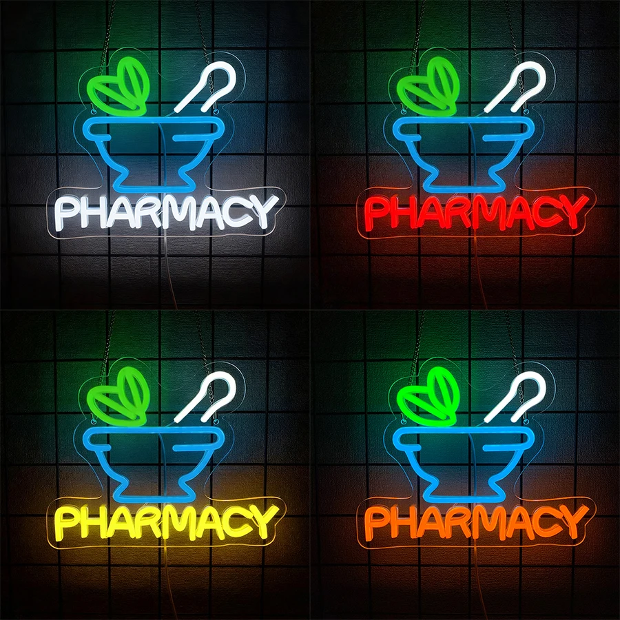 Pharmaceutical Led Neon Sign, Used For Pharmacy Business Signs Wall Decor, Pharmaceutical Retail Store Opening Ceremony Gifts.